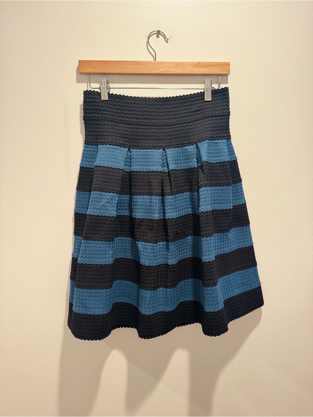 Anthropologie Striped A-Line Skirt - Picture 2 of 7